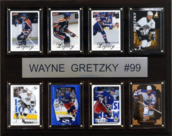 C & I Collectables 1215GRETZKY8C NHL Wayne Gretzky Edmonton Oilers 8 Card Plaque