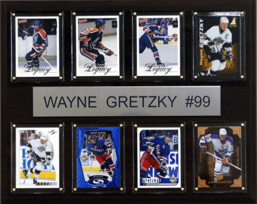 C & I Collectables 1215GRETZKY8C NHL Wayne Gretzky Edmonton Oilers 8 Card Plaque