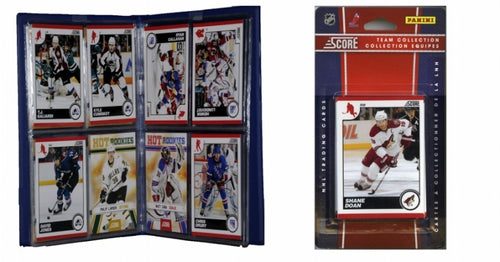 C & I Collectables 2010COYOTESTS NHL Phoenix Coyotes Licensed 2010 Score Team Set and Storage Album
