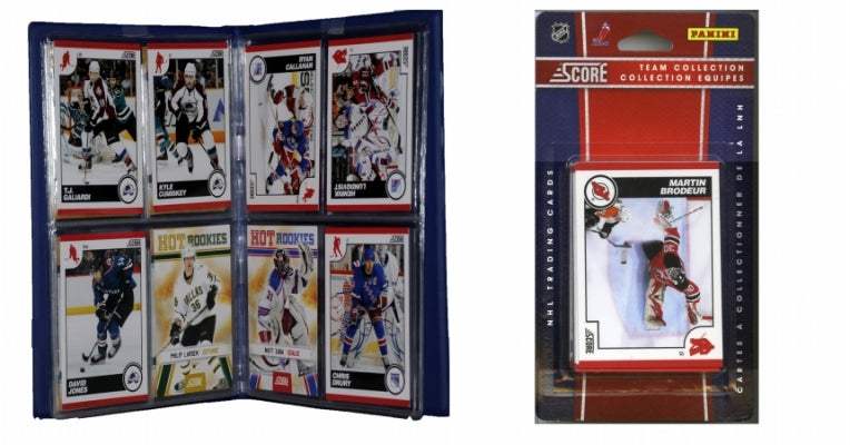 C & I Collectables 2010DEVILSTS NHL New Jersey Devils Licensed 2010 Score Team Set and Storage Album