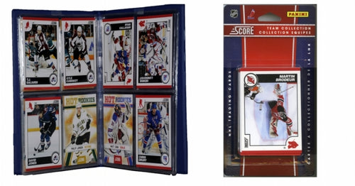 C & I Collectables 2010DEVILSTS NHL New Jersey Devils Licensed 2010 Score Team Set and Storage Album