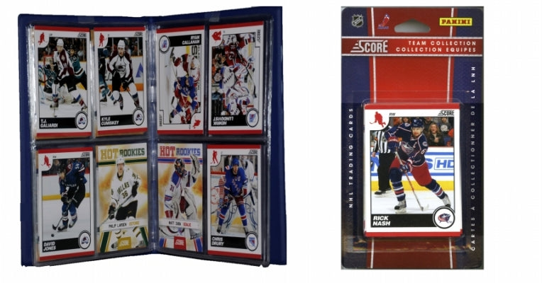 C & I Collectables 2010JACKETSTS NHL Columbus Blue Jackets Licensed 2010 Score Team Set and Storage Album