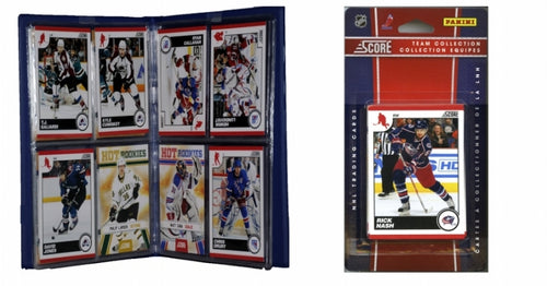 C & I Collectables 2010JACKETSTS NHL Columbus Blue Jackets Licensed 2010 Score Team Set and Storage Album