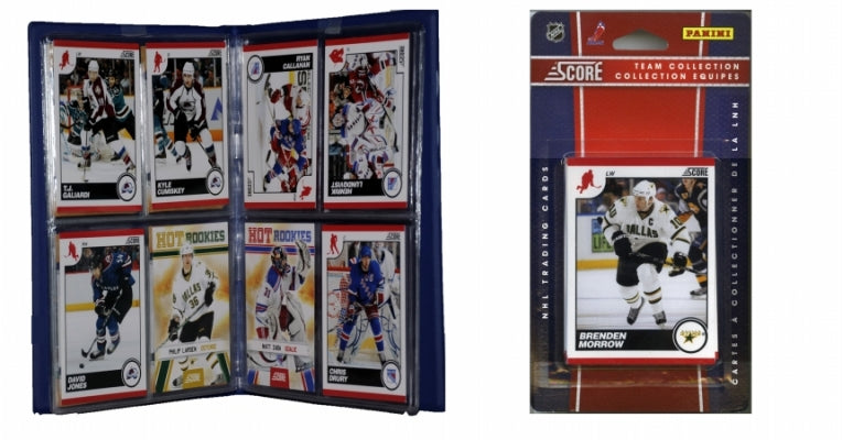 C & I Collectables 2010STARSTS NHL Dallas Stars Licensed 2010 Score Team Set and Storage Album