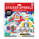Christmas Cheer Sticker Sparkle Poster Activity Kit - Mudpuppy - Galison