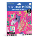 Unicorn Glam Scratch & Sparkle Art Activity Kit - Mudpuppy - Galison