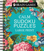 Brain Games - Calm: Sudoku Puzzles - Large Print - Publications International Ltd - Publications International, Ltd.