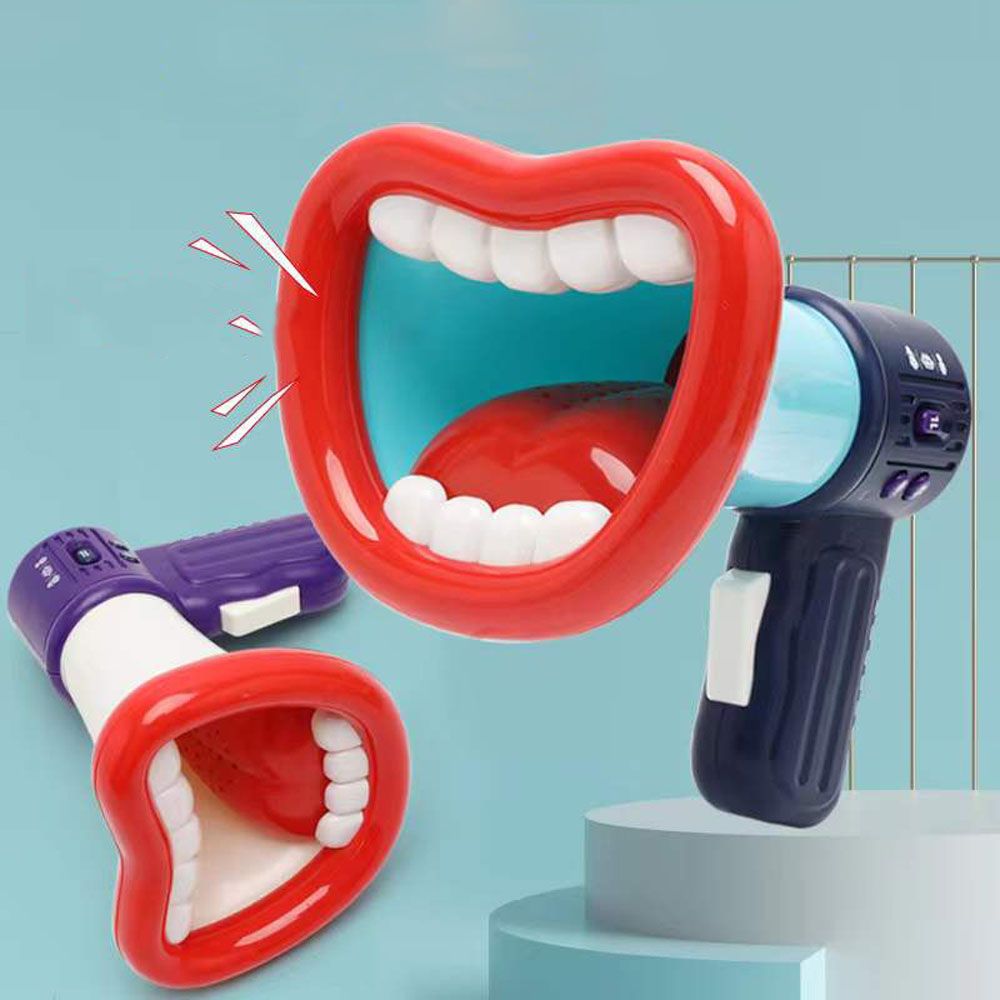 Sensuality Emporium - New Big Mouth Funny Megaphone Recording Toy Kid Voice Changer Horn Children Speaker Handheld Mic Vocal Toys For Kids Jokes Gifts