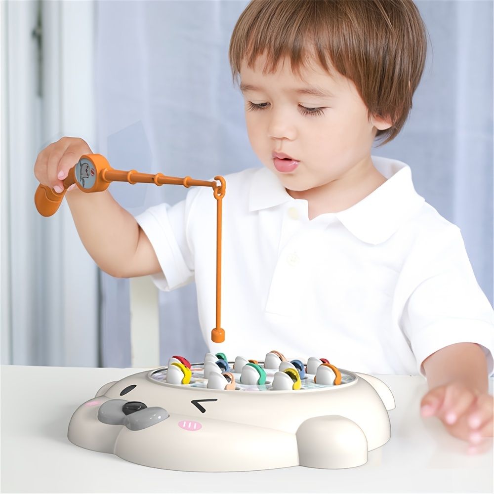 Nice Store - Educational Magnetic Hook Fun Parent-child Interaction Baby Fishing Toys; For 3 Years Old And Above To Develop Children's Hand-eye Coordination