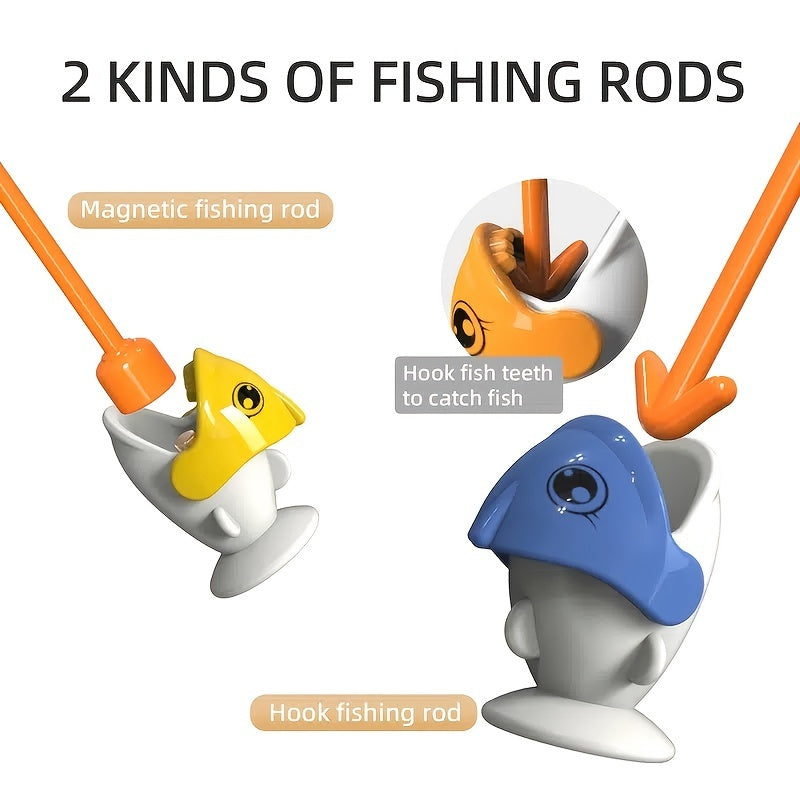 Nice Store - Educational Magnetic Hook Fun Parent-child Interaction Baby Fishing Toys; For 3 Years Old And Above To Develop Children's Hand-eye Coordination