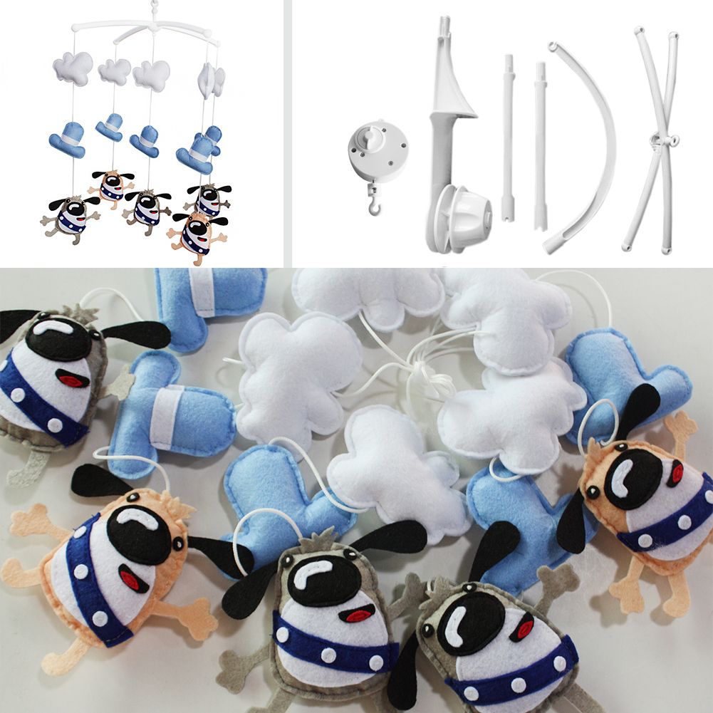 PANDA SUPERSTORE - Baby Crib Mobile Halloween Decor Monsters Musical Crib Mobile
