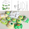 PANDA SUPERSTORE - Baby Musical Crib Mobile Green Monsters Halloween Decor Crib Mobile Infant Toy Gift