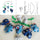 PANDA SUPERSTORE - Blue Cool Monsters Baby Crib Mobile Halloween Decor Musical Crib Mobile
