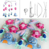 PANDA SUPERSTORE - Baby Musical Crib Mobile Pink Flowers Hearts Monsters Halloween Decor Crib Mobile Infant Toy Baby Gift