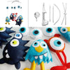 PANDA SUPERSTORE - Blue Red Eyes Cartoon Monster Baby Musical Crib Toys Sweet Dreams Crib Mobile Halloween Decor
