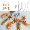 PANDA SUPERSTORE - Cute Elf Orange Baby Crib Mobile Musical Crib Mobile Toy Gift Halloween Decor