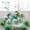 PANDA SUPERSTORE - Green Monsters Robots Baby Crib Mobile Halloween Decor Musical Crib Mobile