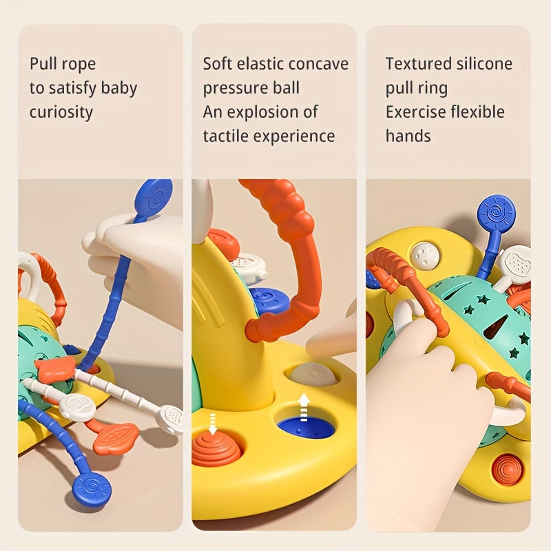 Sensuality Emporium - Baby Sensory Montessori Toy For 6-12-18 Months, Silicone Table Pull String Teething Toy, Educational Bath Learning Birthday Gift Travel Toy For 1 2 3 Year Old Boy And Girl Infant Toddlers