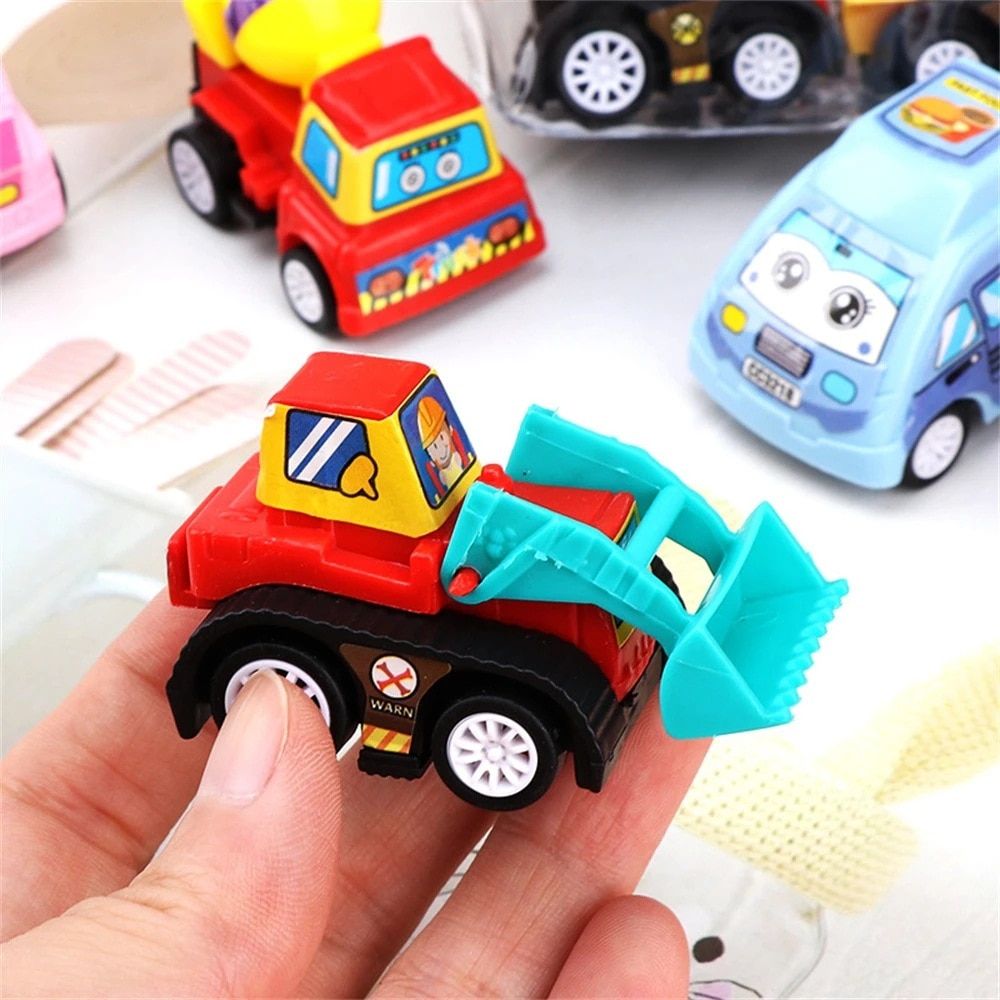 oh my god - Children's Toy 1 Bag 6 Cars Warrior Car Set Fire Truck Model Car Toy Mini Inertial Engineering Vehicle
