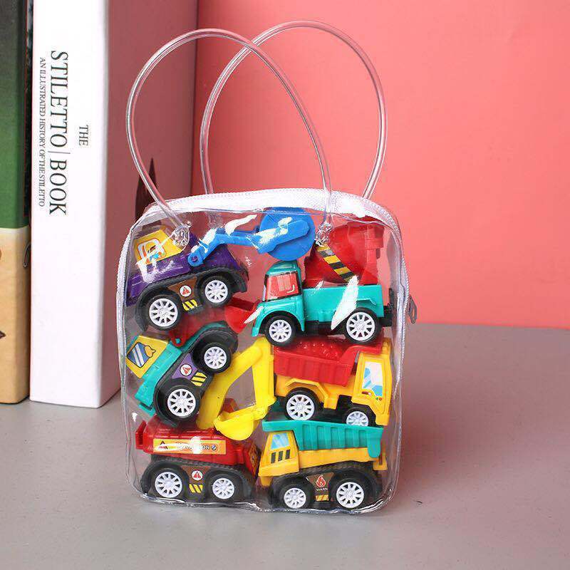oh my god - Children's Toy 1 Bag 6 Cars Warrior Car Set Fire Truck Model Car Toy Mini Inertial Engineering Vehicle