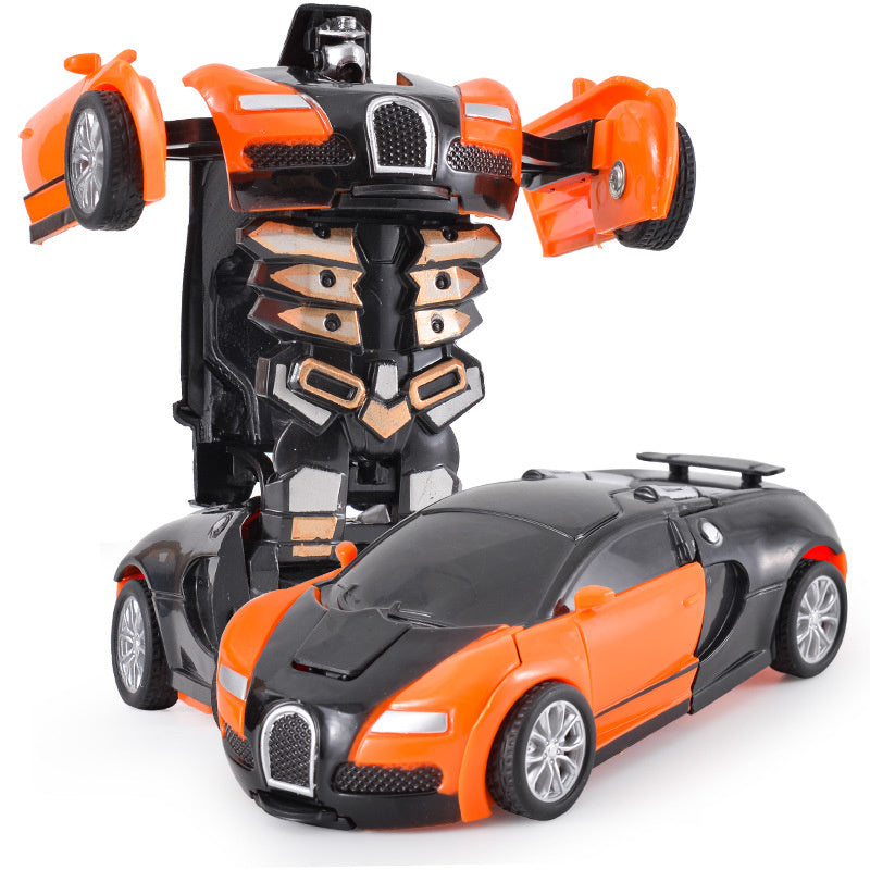 oh my god - Deformation Vehicle Collision Impact One-Button Inertial Bugatti Veyron Toy Car Transformers Robot Kid Child Gift Time limited