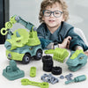 oh my god - Children's Construction Toy Dinosaur Engineering Car Fire Truck Screw Build And Take Educational Toy Diy Dinosaurs Car Boy Gift