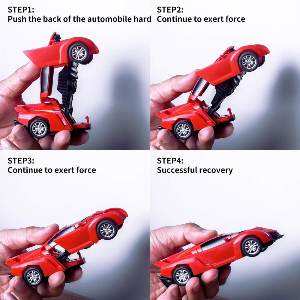 oh my god - New One-key Deformation Car Toys Automatic Transform Robot Plastic Model Car Funny Diecasts Toy Boys Amazing Gifts Kid Toy