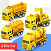 oh my god - 4-piece Set Educational Children's Toy Warrior Engineering Vehicle Model Four Mini Cars