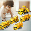 oh my god - 4-piece Set Educational Children's Toy Warrior Engineering Vehicle Model Four Mini Cars