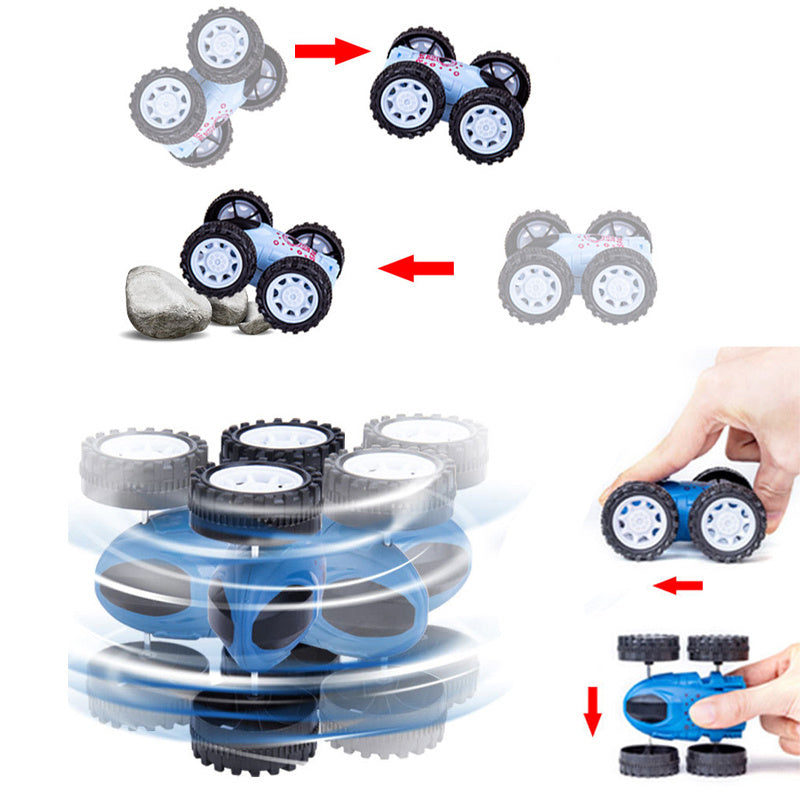 oh my god - Children's inertia double-sided dump truck anti fall 360 rotation rotation toy car children's toy car gift