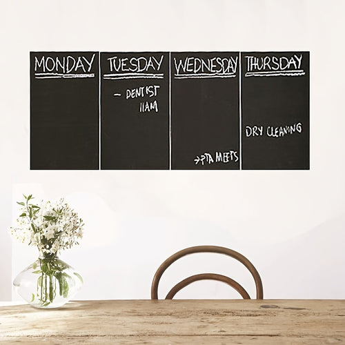 Department Store - 4pcs Self-adhesivee Waterproof Blackboard Wall Stickers Painting Writing Teaching Blackboard Stickers For Teaching Office 8.3inch*11.8inch