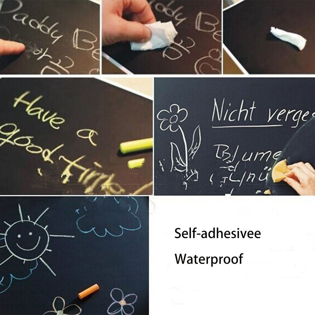 Department Store - 4pcs Self-adhesivee Waterproof Blackboard Wall Stickers Painting Writing Teaching Blackboard Stickers For Teaching Office 8.3inch*11.8inch