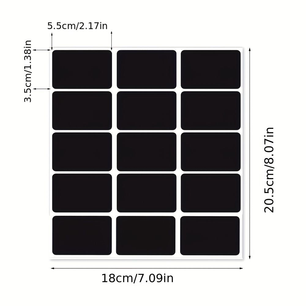 Department Store - 2pcs Blackboard Label With Chalk, Waterproof Can Be Wiped Out Without Dry Rubber Plate Stickers, Home Kitchen Supplies With Chalk Label Stickers Can Be Reused To Use Blackboard Label Stickers