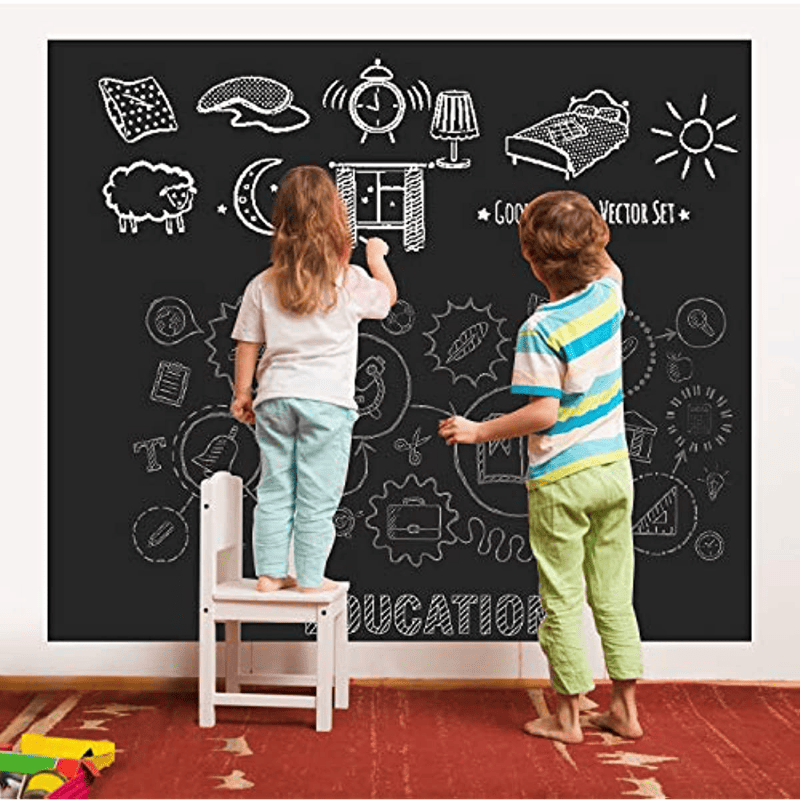 Department Store - 1pc Chalkboard Wall Sticker, Wall Decal, Blackboard Wallpaper, Large Chalkboard Contact Paper Roll, KDG Self Adhesive DIY Reusable Erasable Chalkboard Stickers