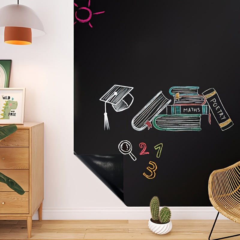 Department Store - 1pc Self-adhesive Blackboard Wall Sticker, Writing Board Sticker, Thickened Blackboard Stickers