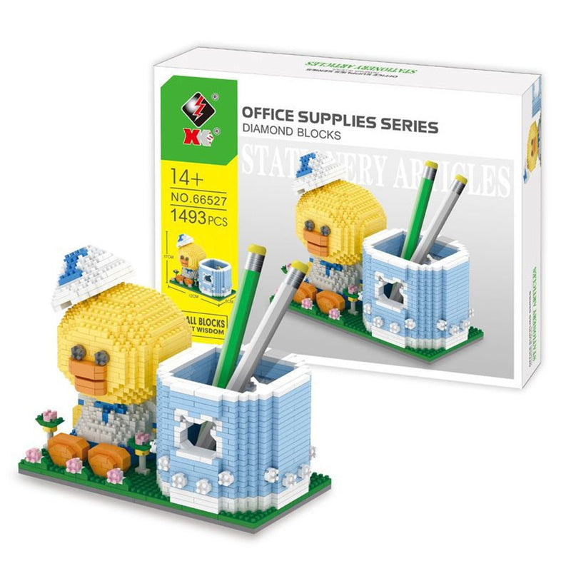 Department Store - Disney Series Building Blocks Pen Holder Doll Stitch Winnie The Pooh Cute Cartoon Image DIY Puzzle Assembling Toy Children Gift