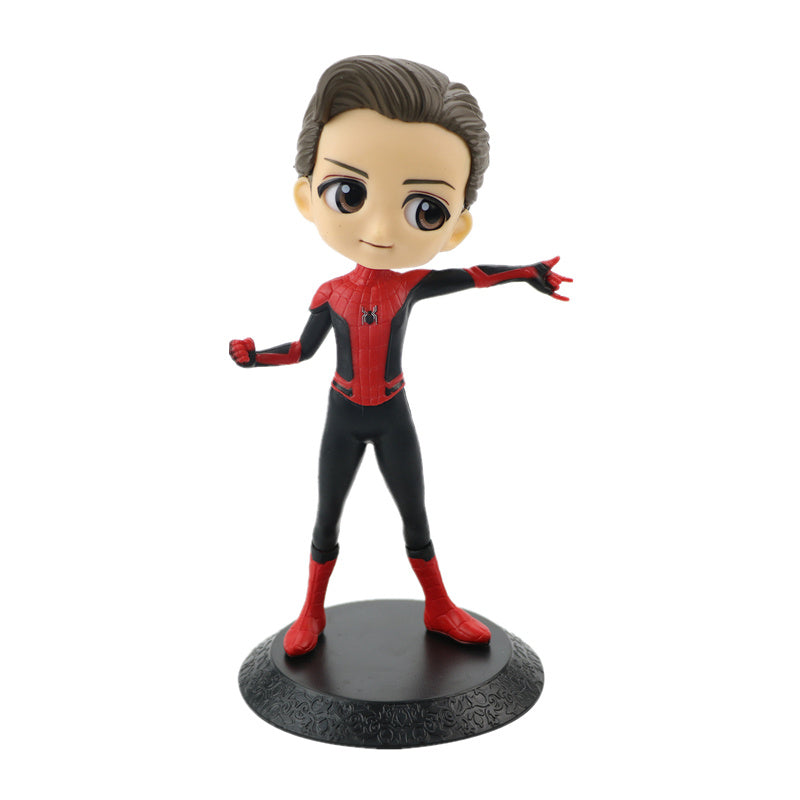 Department Store - Avengers Anime Doll Superhero Iron Man Spiderman Thor Rocky PVC Doll Collection Model Toy 15 Cm