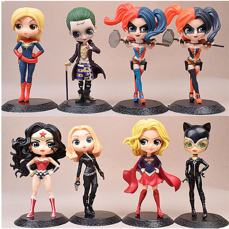 Department Store - Avengers Anime Doll Superhero Iron Man Spiderman Thor Rocky PVC Doll Collection Model Toy 15 Cm