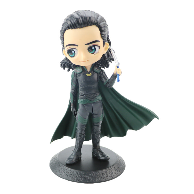 Department Store - Avengers Anime Doll Superhero Iron Man Spiderman Thor Rocky PVC Doll Collection Model Toy 15 Cm