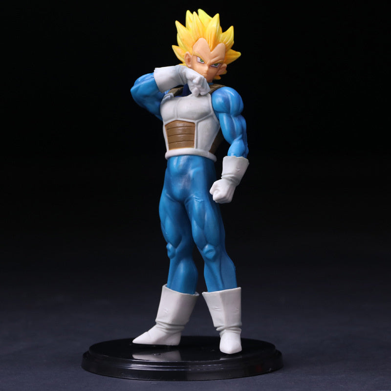 Department Store - Dragon Ball Z Son Goku Sun Gohan Battle Damaged Cartoon Version Super Saiyan Doll Collection Model Toy Children's Gift