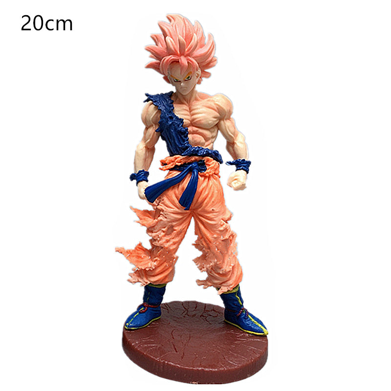 Department Store - Dragon Ball Z Son Goku Sun Gohan Battle Damaged Cartoon Version Super Saiyan Doll Collection Model Toy Children's Gift