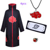 Department Store - Naruto Cosplay Costume Props Ring; Gloves Red Cloud Robe Cloak Kimono Akatsuki Headband Kunai Suit Adult Child Cos Gift