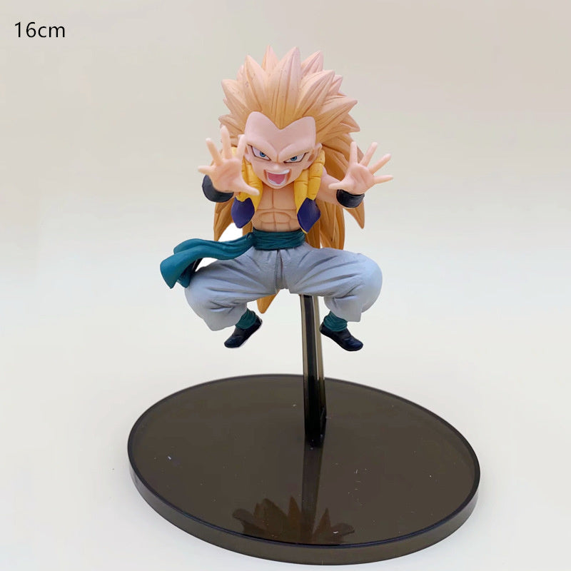 Department Store - Dragon Ball Z Son Goku Sun Gohan Battle Damaged Cartoon Version Super Saiyan Doll Collection Model Toy Children's Gift