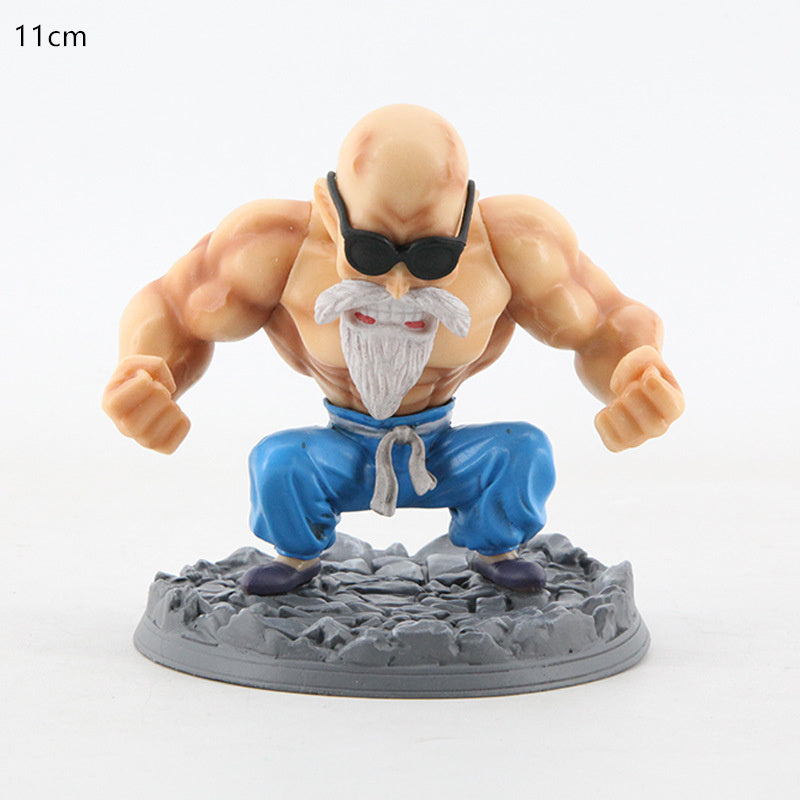 Department Store - Dragon Ball Z Son Goku Sun Gohan Battle Damaged Cartoon Version Super Saiyan Doll Collection Model Toy Children's Gift
