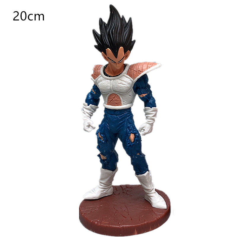 Department Store - Dragon Ball Z Son Goku Sun Gohan Battle Damaged Cartoon Version Super Saiyan Doll Collection Model Toy Children's Gift