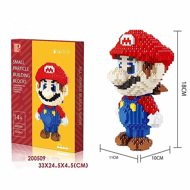 Department Store - Disney Series Building Blocks Hero Cartoon Character Spider-Man Assembled Decompression Model Ornaments Stitch Assembly Toys