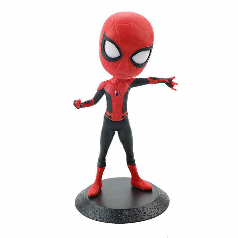 Department Store - Avengers Anime Doll Superhero Iron Man Spiderman Thor Rocky PVC Doll Collection Model Toy 15 Cm
