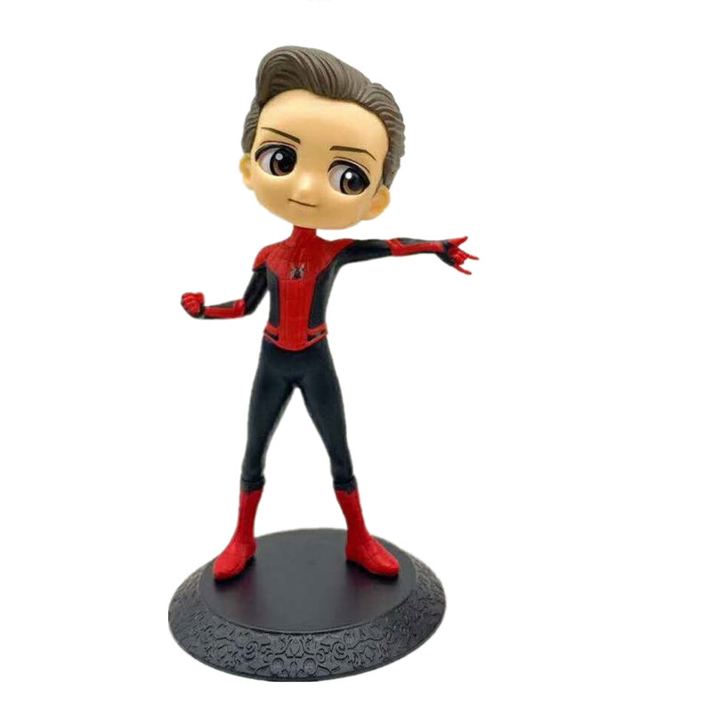 Department Store - Avengers Anime Doll Superhero Iron Man Spiderman Thor Rocky PVC Doll Collection Model Toy 15 Cm