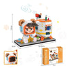 Department Store - Disney Series Building Blocks Pen Holder Doll Stitch Winnie The Pooh Cute Cartoon Image DIY Puzzle Assembling Toy Children Gift