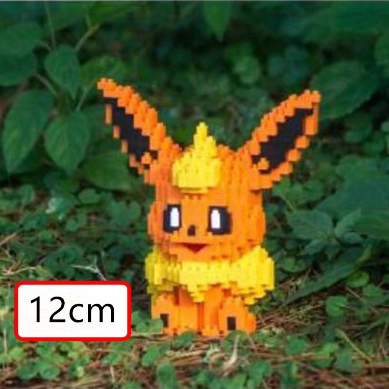 Department Store - Micro-Particle Building Bblocks Elf PokÃ©mon Eevee Family Doll Mmini Assembled Building Blocks Toys Parent-child Teaching Game